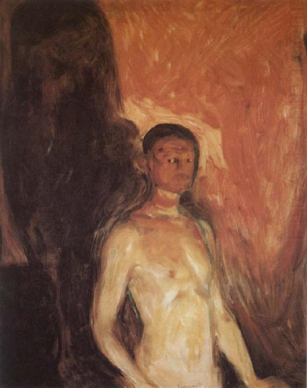 Edvard Munch The Self-Portrait of hell oil painting picture